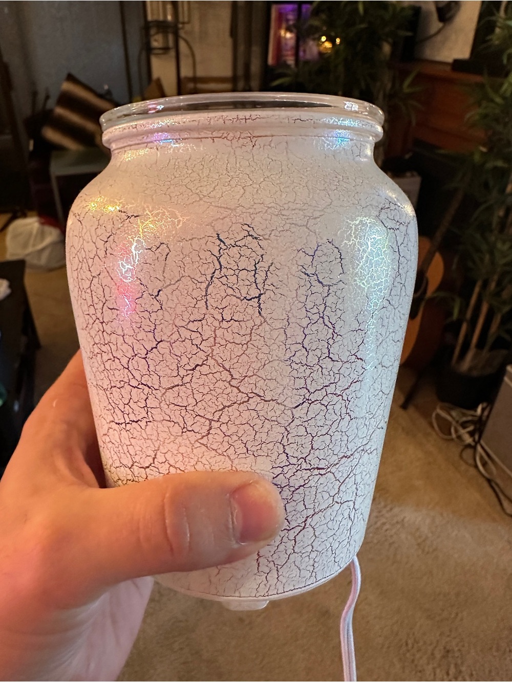Iridescent rainbow warmer